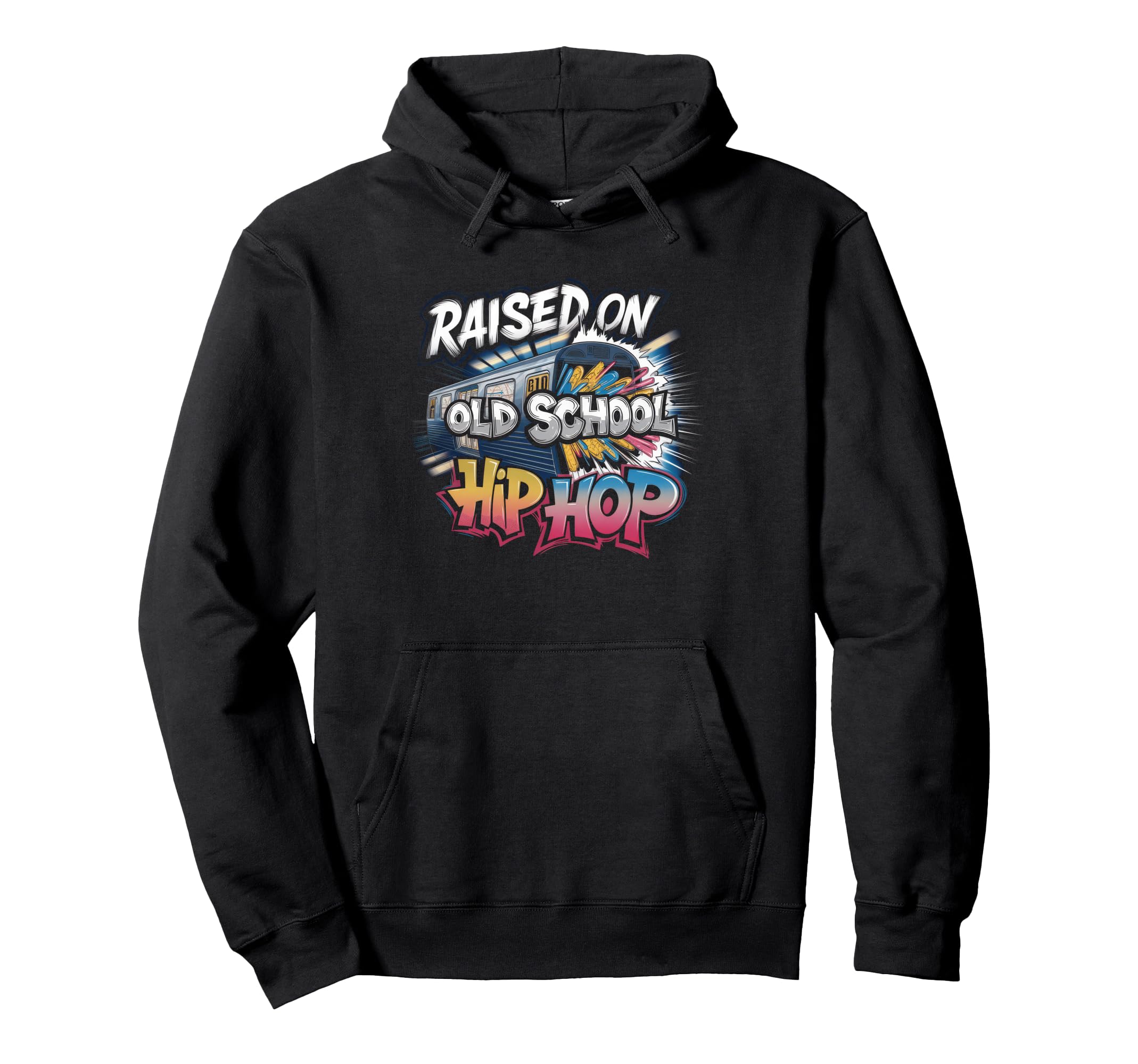 Raised Old School Hip Hop Cassette Hoodie - Aesthetic Graphic for Adults - T-Shirt, Sweatshirt, Hoodie