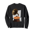 Vinyl Player Pizza Sweatshirt - Unique Graphic Unisex - T-Shirt, Sweatshirt, Hoodie