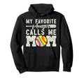 My Favorite Player Calls Me Mom Baseball Hoodie - Custom Art Print Unisex - T-Shirt, Sweatshirt, Hoodie