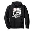 Mom Both Baseball And Dance Mom Dancing Hoodie - Graphic Print Men Women - T-Shirt, Sweatshirt, Hoodie