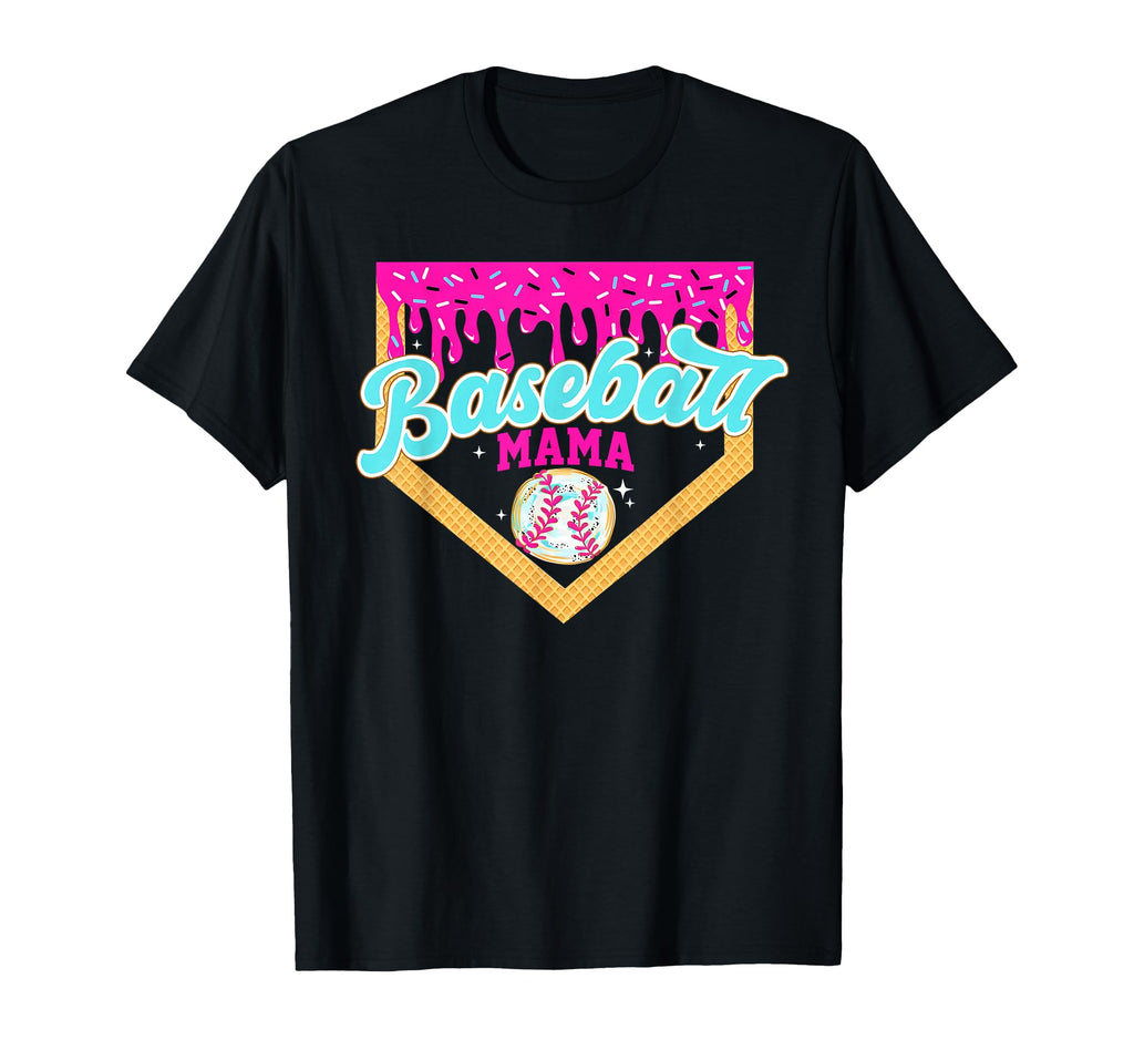 Mama Baseball Season Happy Game Day T-Shirt - Novelty Apparel Men Women - T-Shirt, Sweatshirt, Hoodie