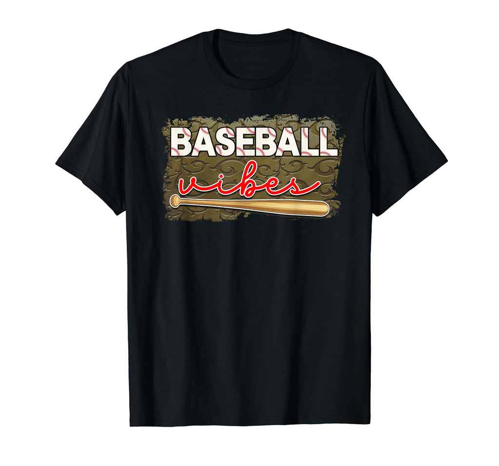 Baseball Vibes Is Baseball Mom Is T-Shirt - Custom Art Print for Adults - T-Shirt, Sweatshirt, Hoodie