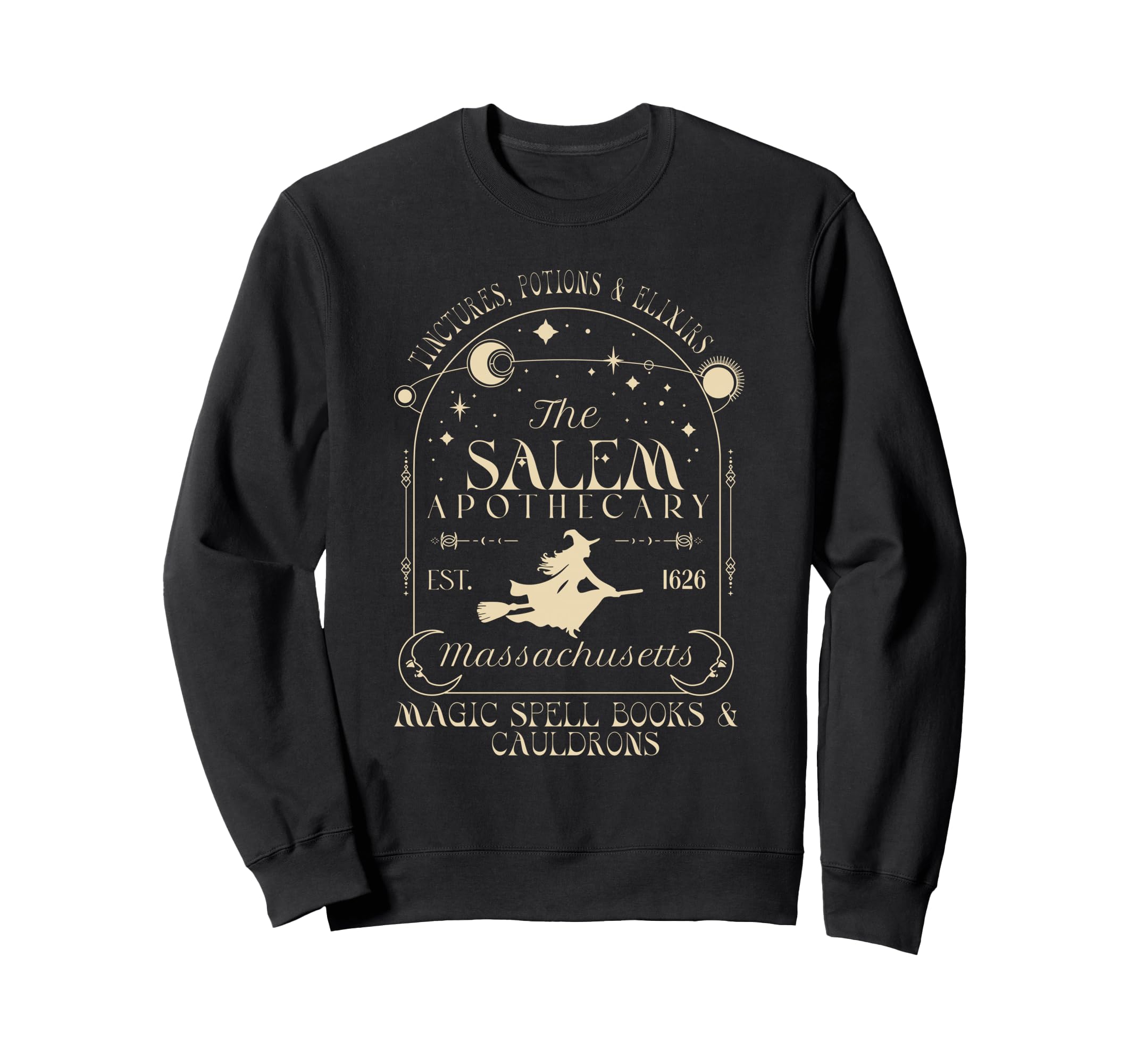 Boho Celestial Salem Apothecary Sweatshirt - Aesthetic Graphic for Adults - T-Shirt, Sweatshirt, Hoodie