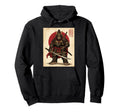 Bigfoot Samurai Warrior Japanese Art Hoodie - Graphic Print for Adults - T-Shirt, Sweatshirt, Hoodie