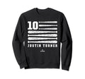 Justin Turner Flag Los Angeles Sweatshirt - Fun Novelty Design for Adults - T-Shirt, Sweatshirt, Hoodie