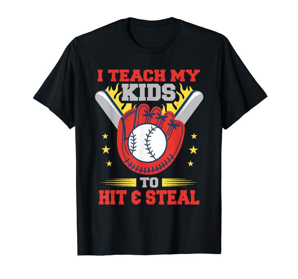 Baseball Father Fathers Day Gift T-Shirt - Casual Everyday Wear Men Women - T-Shirt, Sweatshirt, Hoodie