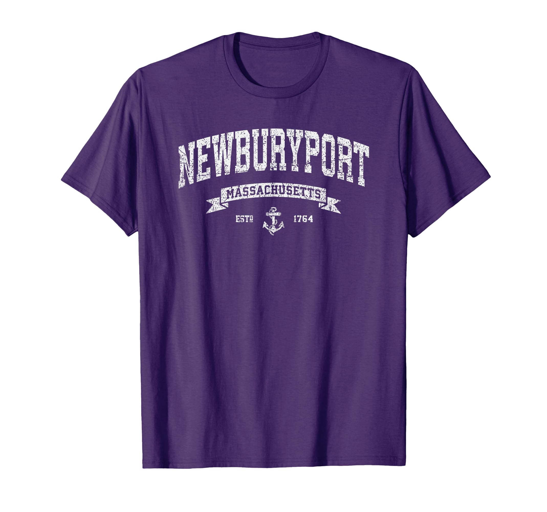 Newburyport Massachusetts Ma Distressed T-Shirt - Graphic Print for Adults - T-Shirt, Sweatshirt, Hoodie