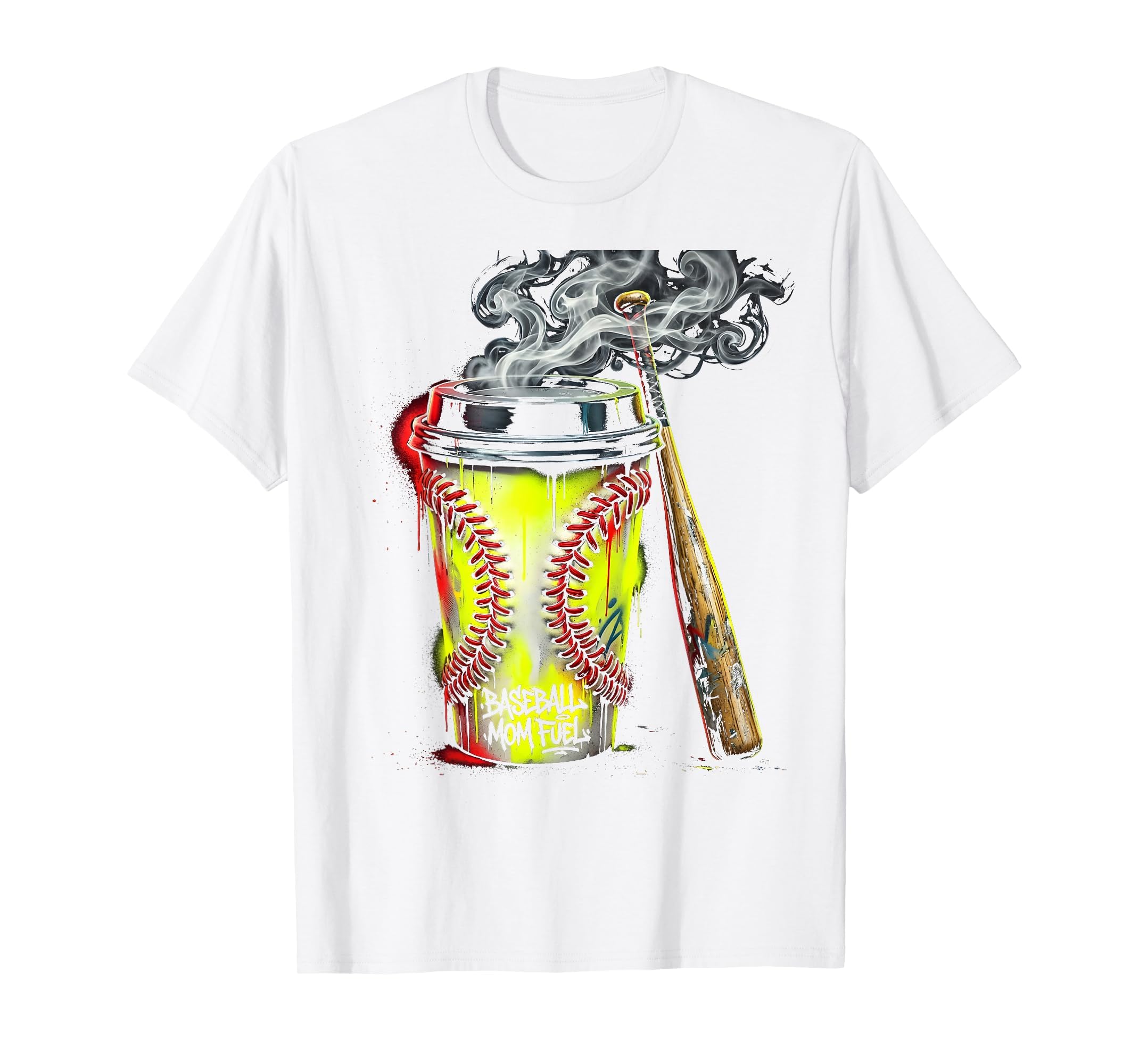 Baseball Mom Fuel Sports Moms T-Shirt - Graphic Print for Adults - T-Shirt, Sweatshirt, Hoodie