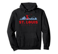 St Louis Baseball Minimalist Baseball Hoodie - Streetwear Style for Adults - T-Shirt, Sweatshirt, Hoodie
