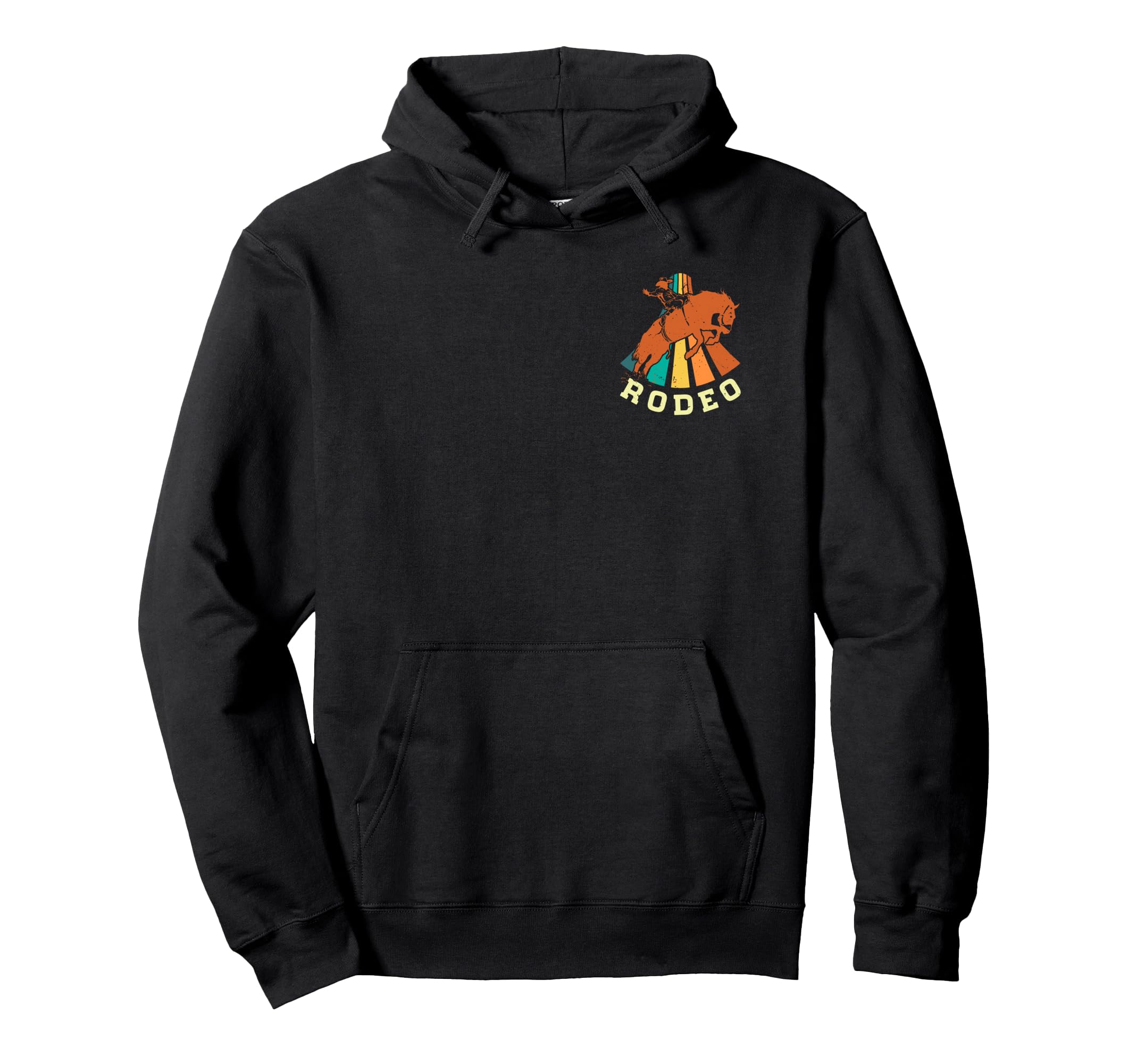Rodeo Cowboy Western Riding Silhouette Hoodie - Minimalist Print Unisex - T-Shirt, Sweatshirt, Hoodie