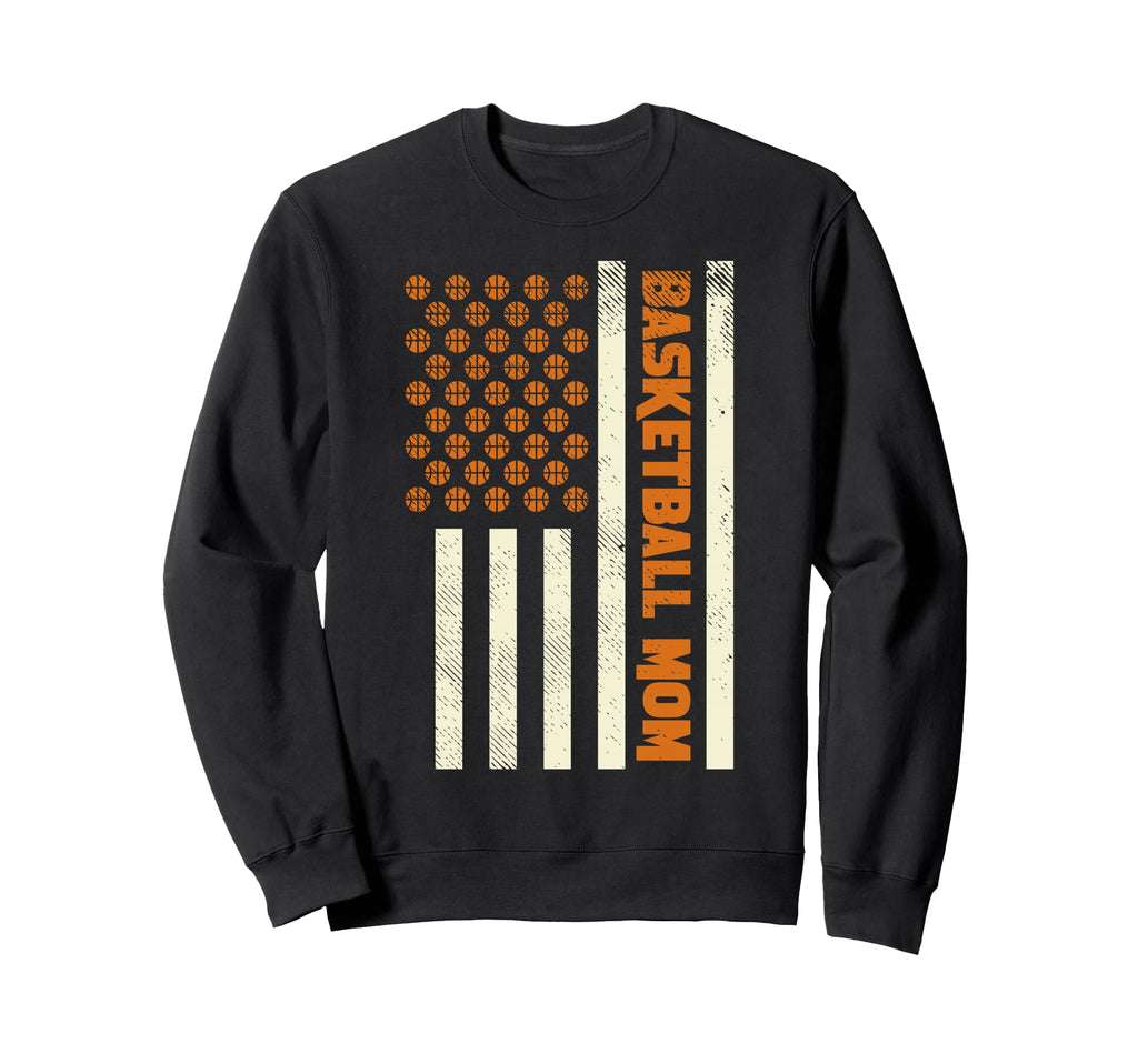 Baseball Us Flag Mothers Day Sports Sweatshirt - Trendy Graphic for Adults - T-Shirt, Sweatshirt, Hoodie