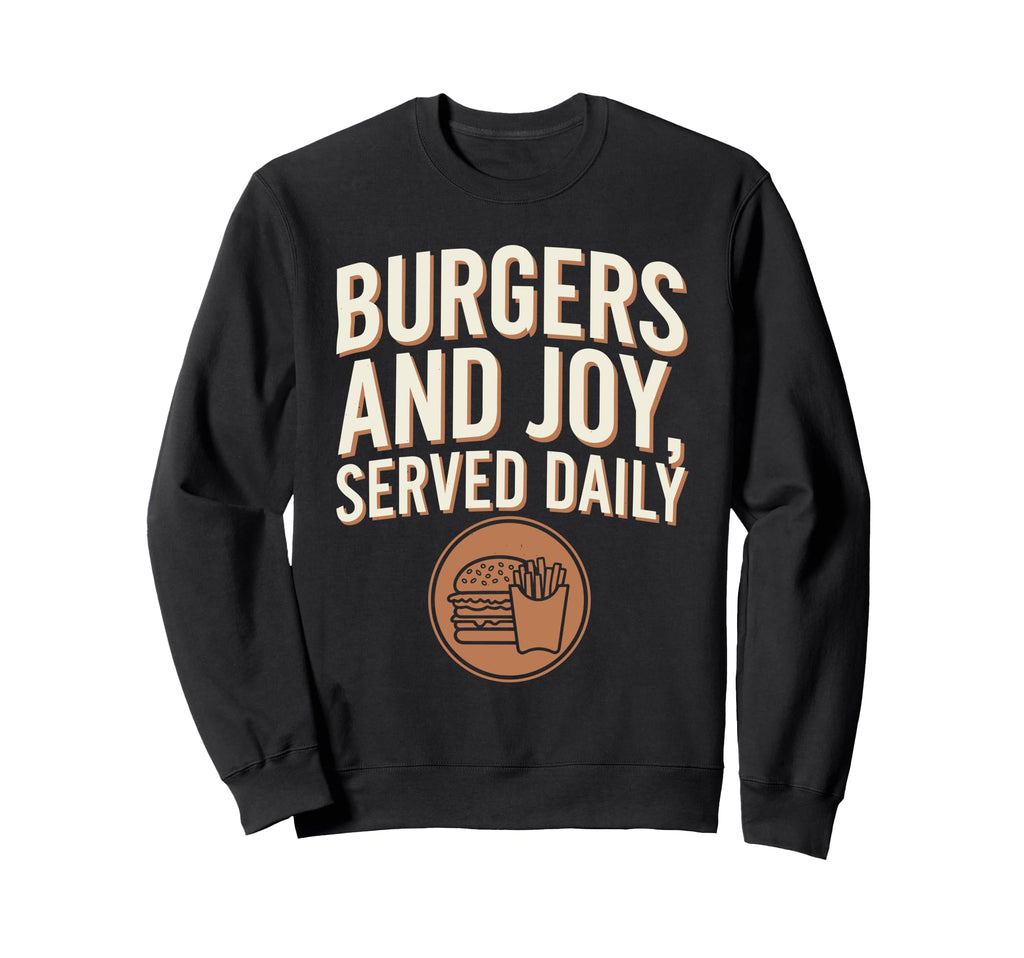 Fast Food Nostalgia Diner Fries Shakes Sweatshirt - Graphic Print Unisex - T-Shirt, Sweatshirt, Hoodie