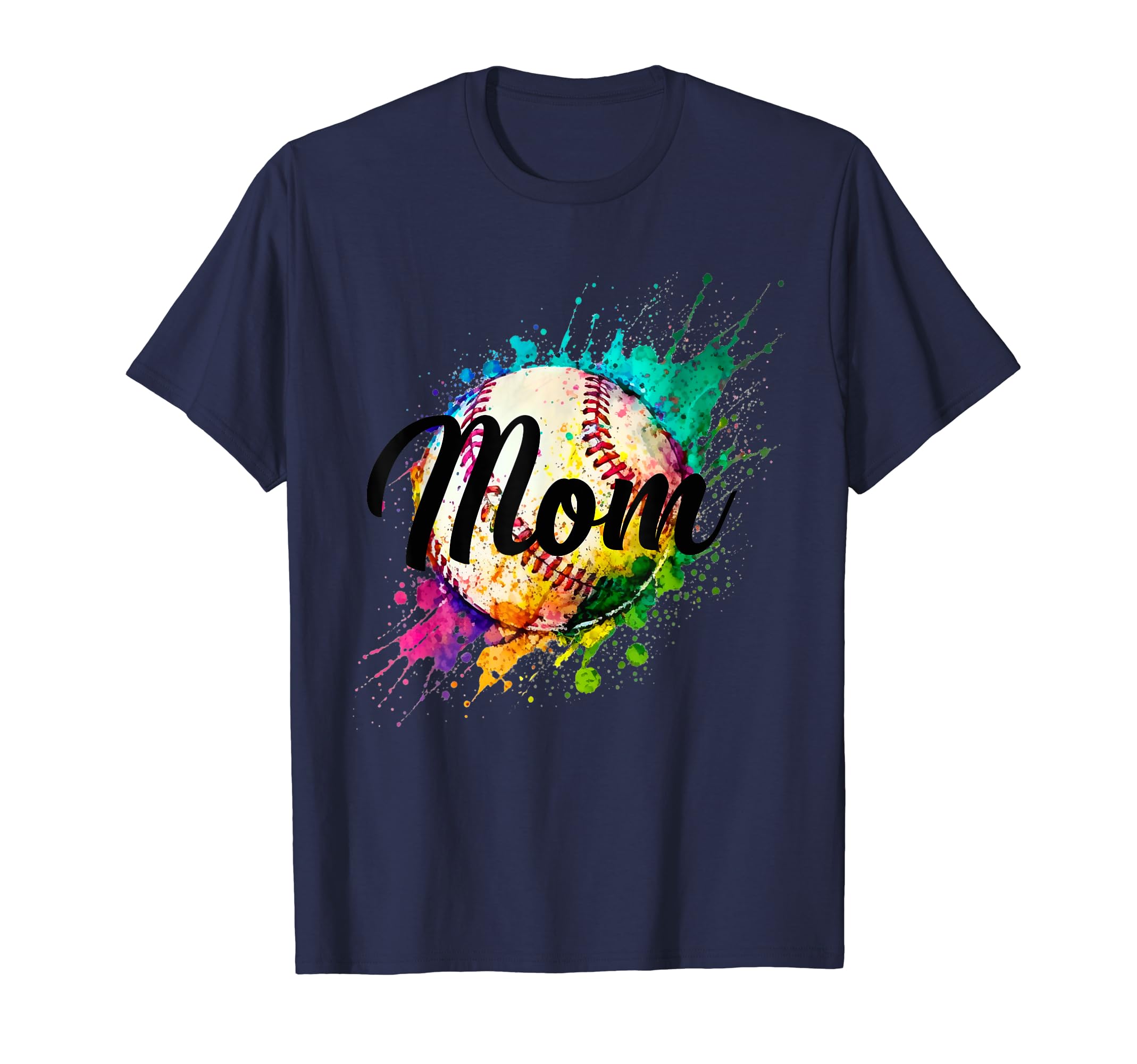 Baseball Mom Usa American Baseball T-Shirt - Custom Art Print Unisex - T-Shirt, Sweatshirt, Hoodie