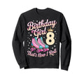 Birthday 8 Roller Skating 8Th Sweatshirt - Trendy Graphic for Adults - T-Shirt, Sweatshirt, Hoodie