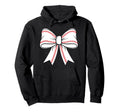 Baseball Coquette Bow Baseball Mom Hoodie - Casual Everyday Wear Men Women - T-Shirt, Sweatshirt, Hoodie