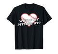 Where My Pitches Funny Baseball Mom T-Shirt - Minimalist Print for Adults - T-Shirt, Sweatshirt, Hoodie