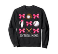 Funny Baseball Mama Era Bows Baseball Sweatshirt - Graphic Print Men Women - T-Shirt, Sweatshirt, Hoodie