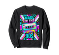 90S Cassette Tape Geometric Sweatshirt - Casual Everyday Wear Unisex - T-Shirt, Sweatshirt, Hoodie