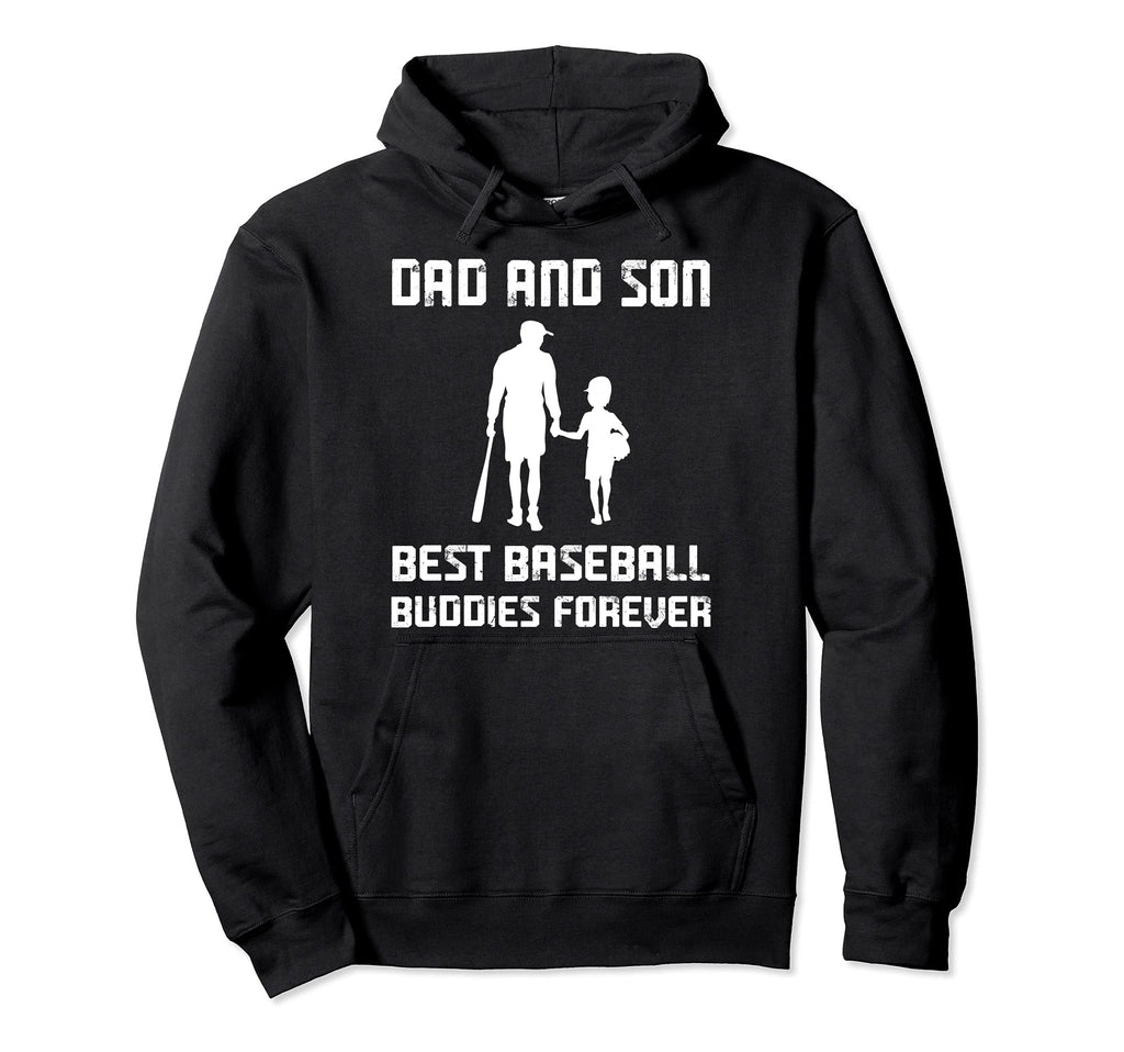 Dad And Son Best Baseball Buddies Baseball Hoodie - Graphic Print Unisex - T-Shirt, Sweatshirt, Hoodie