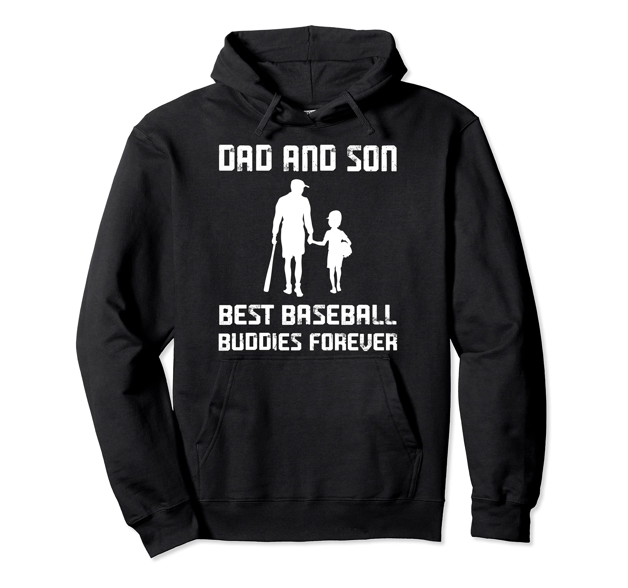 Dad And Son Best Baseball Buddies Baseball Hoodie - Graphic Print Unisex - T-Shirt, Sweatshirt, Hoodie