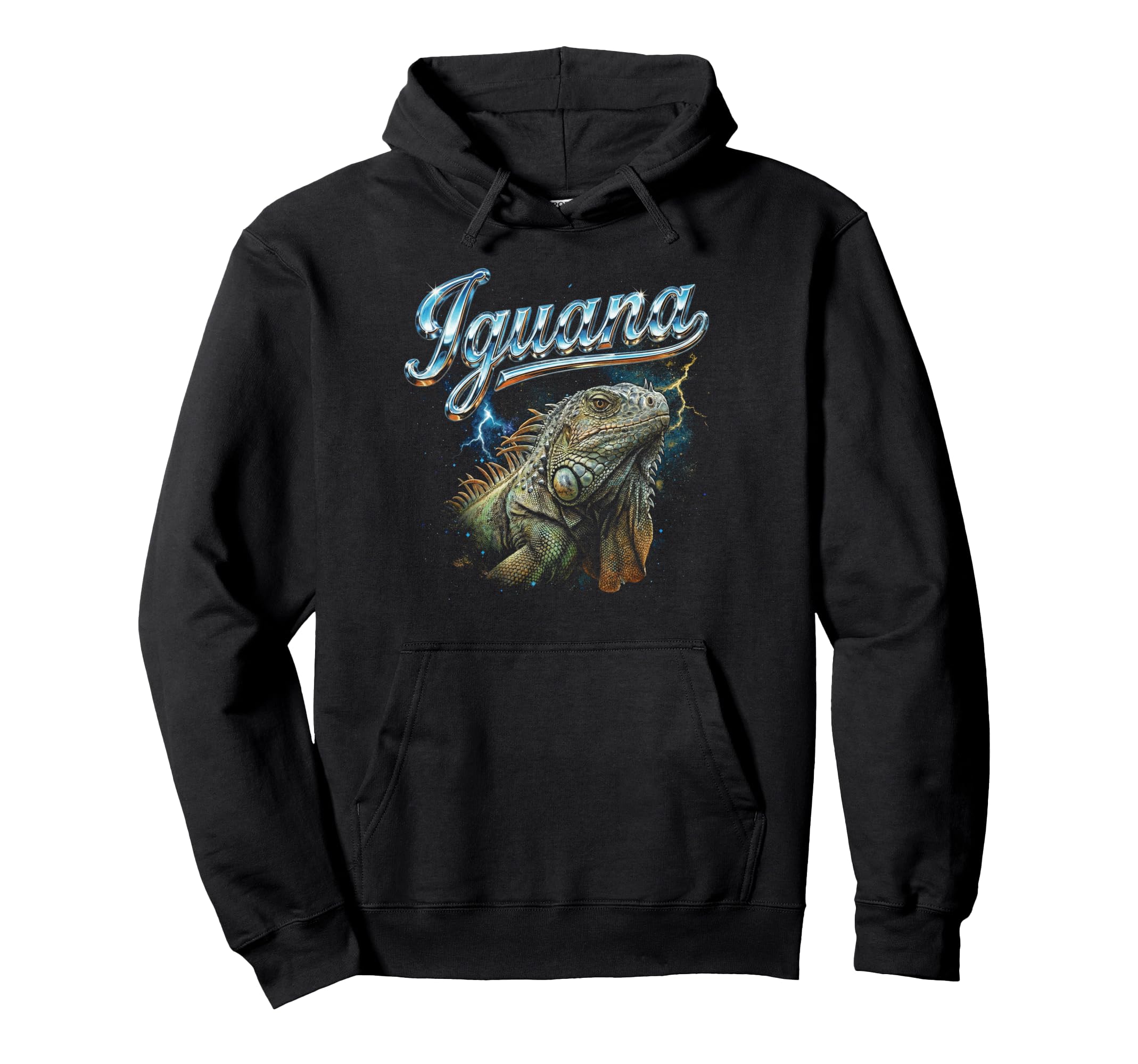 Iguana 90S Funny Iguana 80S Hoodie - Casual Everyday Wear Men Women - T-Shirt, Sweatshirt, Hoodie