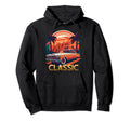Car Mid Century Tropical City Sunset Hoodie - Trendy Graphic Unisex - T-Shirt, Sweatshirt, Hoodie