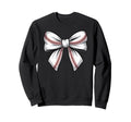 Coquette Bow Baseball Game Day Cheer Sweatshirt - Streetwear Style Unisex - T-Shirt, Sweatshirt, Hoodie