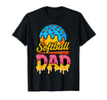Ice Cream Drip Softball Dad Game Day Dad T-Shirt - Unique Graphic Unisex - T-Shirt, Sweatshirt, Hoodie