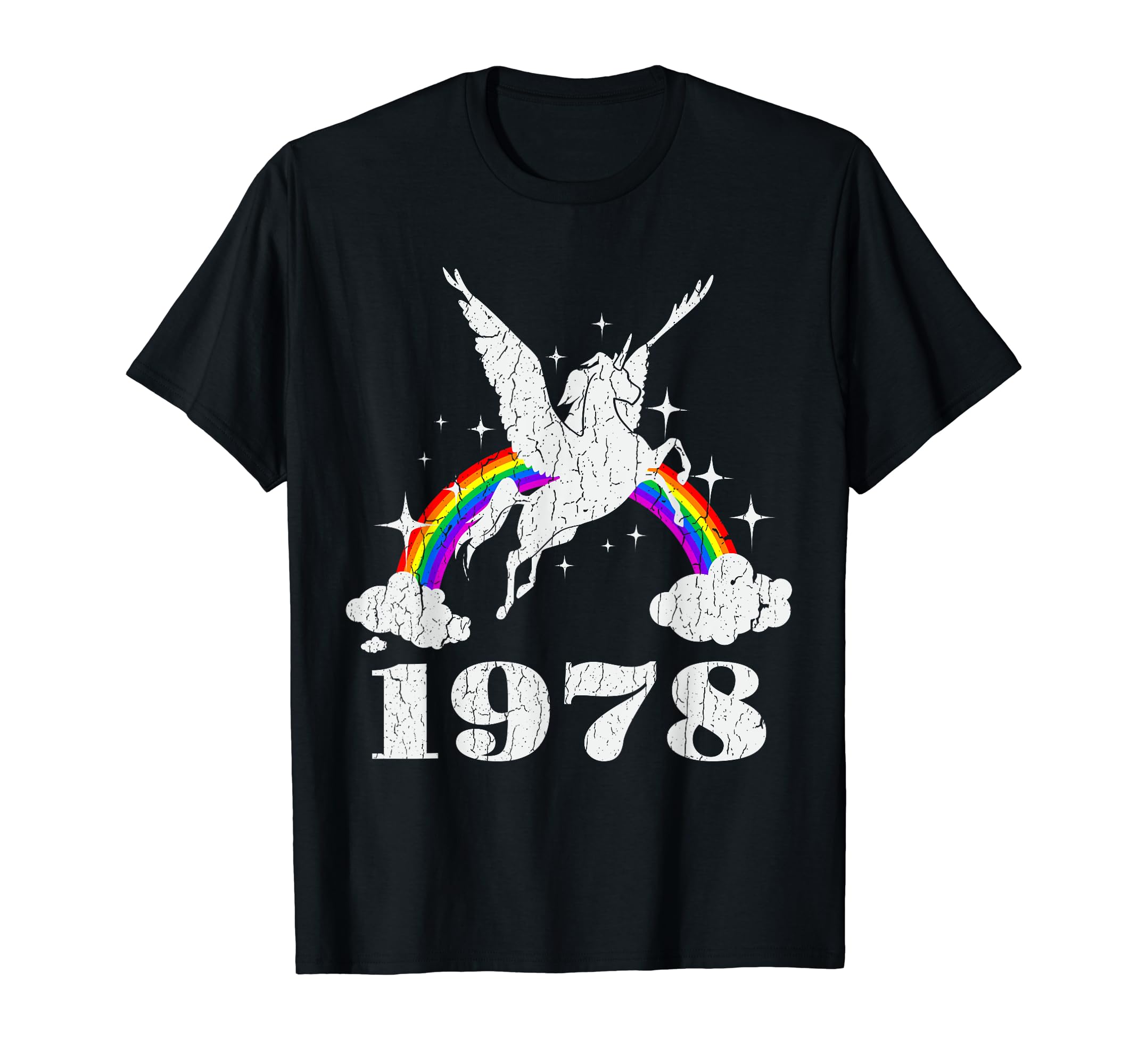 Unicorn 1978 Distressed 40Th Birthday Gift T-Shirt - Unique Graphic Unisex - T-Shirt, Sweatshirt, Hoodie