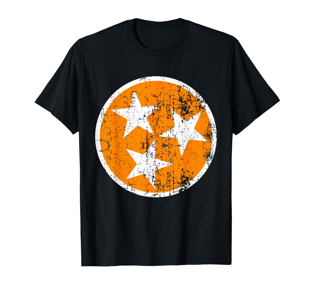 Distressed Orange And White Tennessee T-Shirt - Novelty Apparel for Adults - T-Shirt, Sweatshirt, Hoodie