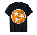 Distressed Orange And White Tennessee T-Shirt - Novelty Apparel for Adults - T-Shirt, Sweatshirt, Hoodie