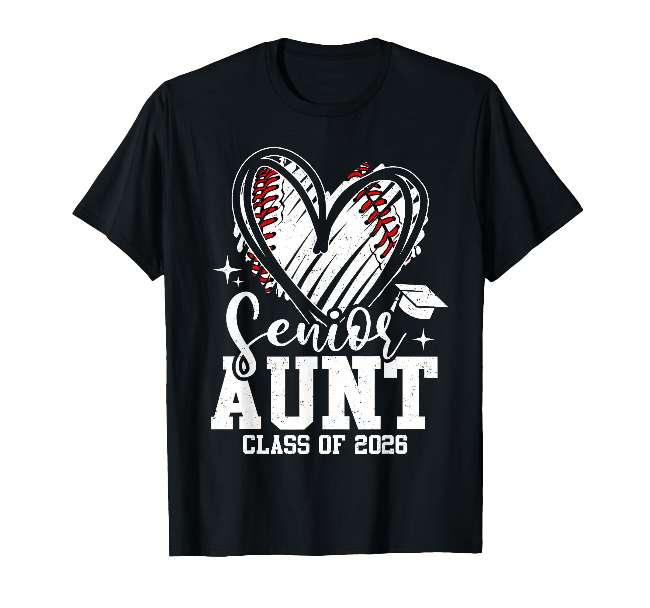 Senior Aunt Class 2026 Baseball T-Shirt - Novelty Apparel Men Women - T-Shirt, Sweatshirt, Hoodie