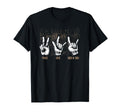 Peace Love Rock And Roll Guitar Hippie T-Shirt - Trendy Graphic Unisex - T-Shirt, Sweatshirt, Hoodie