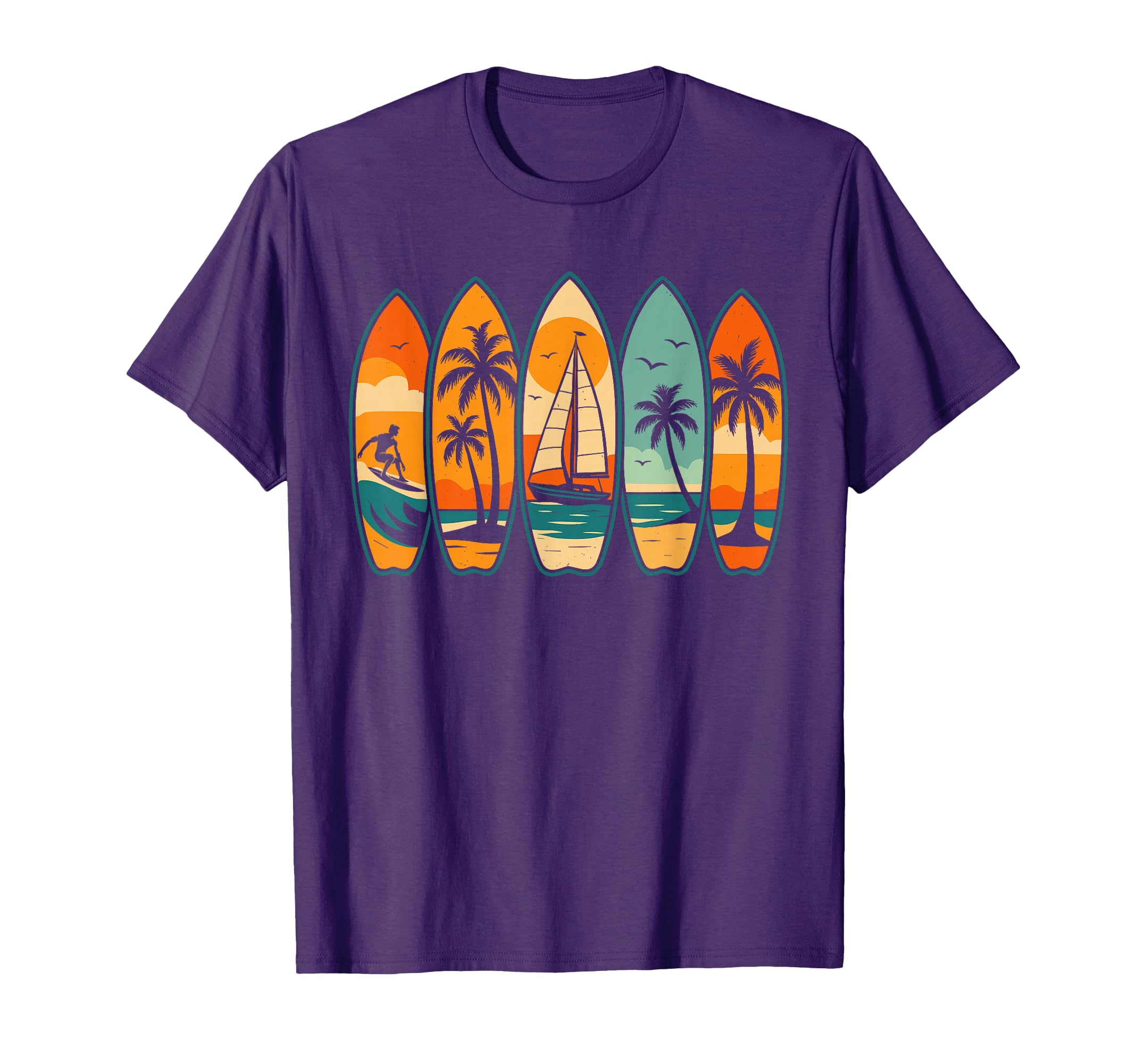 Surfing Surfboard Surfboarder Surfer T-Shirt - Graphic Print for Adults - T-Shirt, Sweatshirt, Hoodie