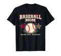 Baseball Mom Game Day Energy Sports T-Shirt - Aesthetic Graphic for Adults - T-Shirt, Sweatshirt, Hoodie