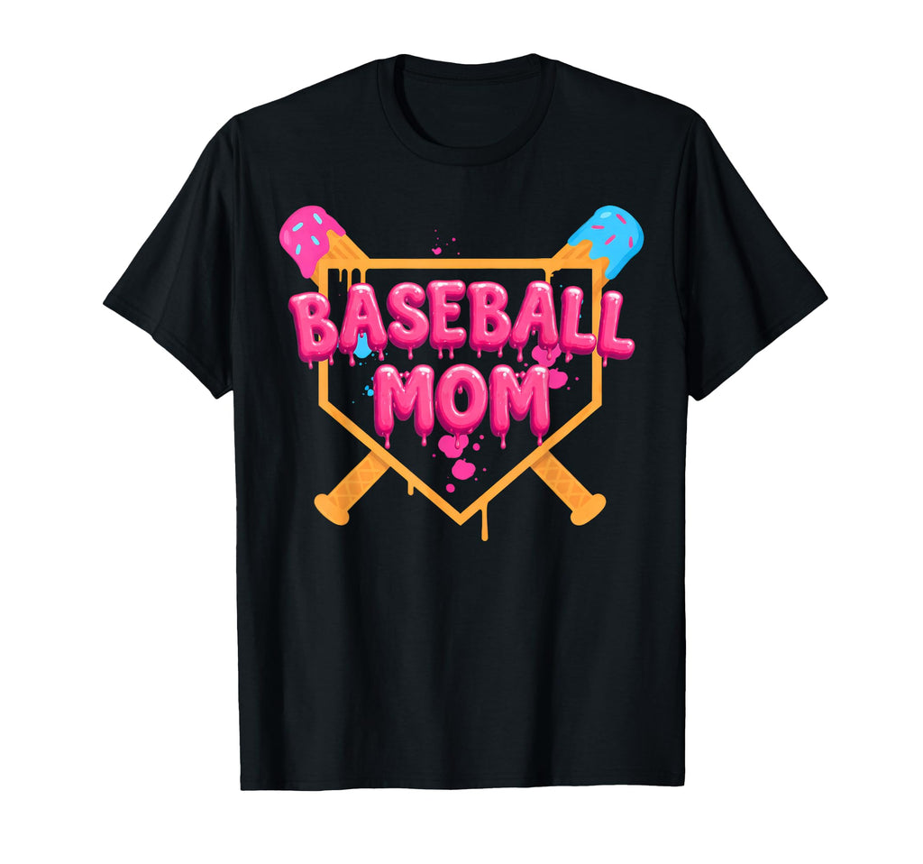 Baseball Mom Mama Funny Mothers Day T-Shirt - Fun Novelty Design Men Women - T-Shirt, Sweatshirt, Hoodie