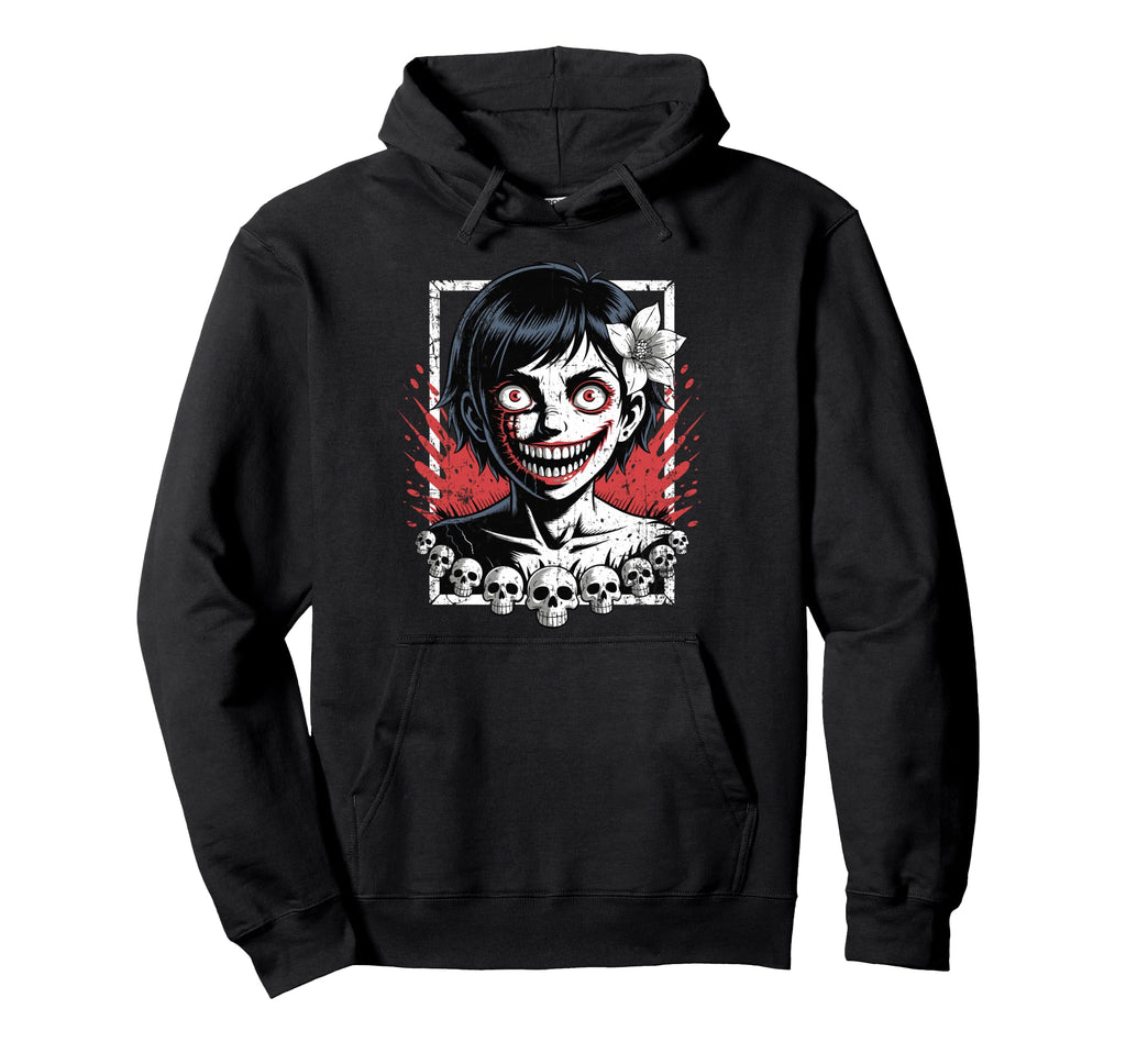 Japanese Horror Anime Manga Japan Y2K Hoodie - Aesthetic Graphic Men Women - T-Shirt, Sweatshirt, Hoodie