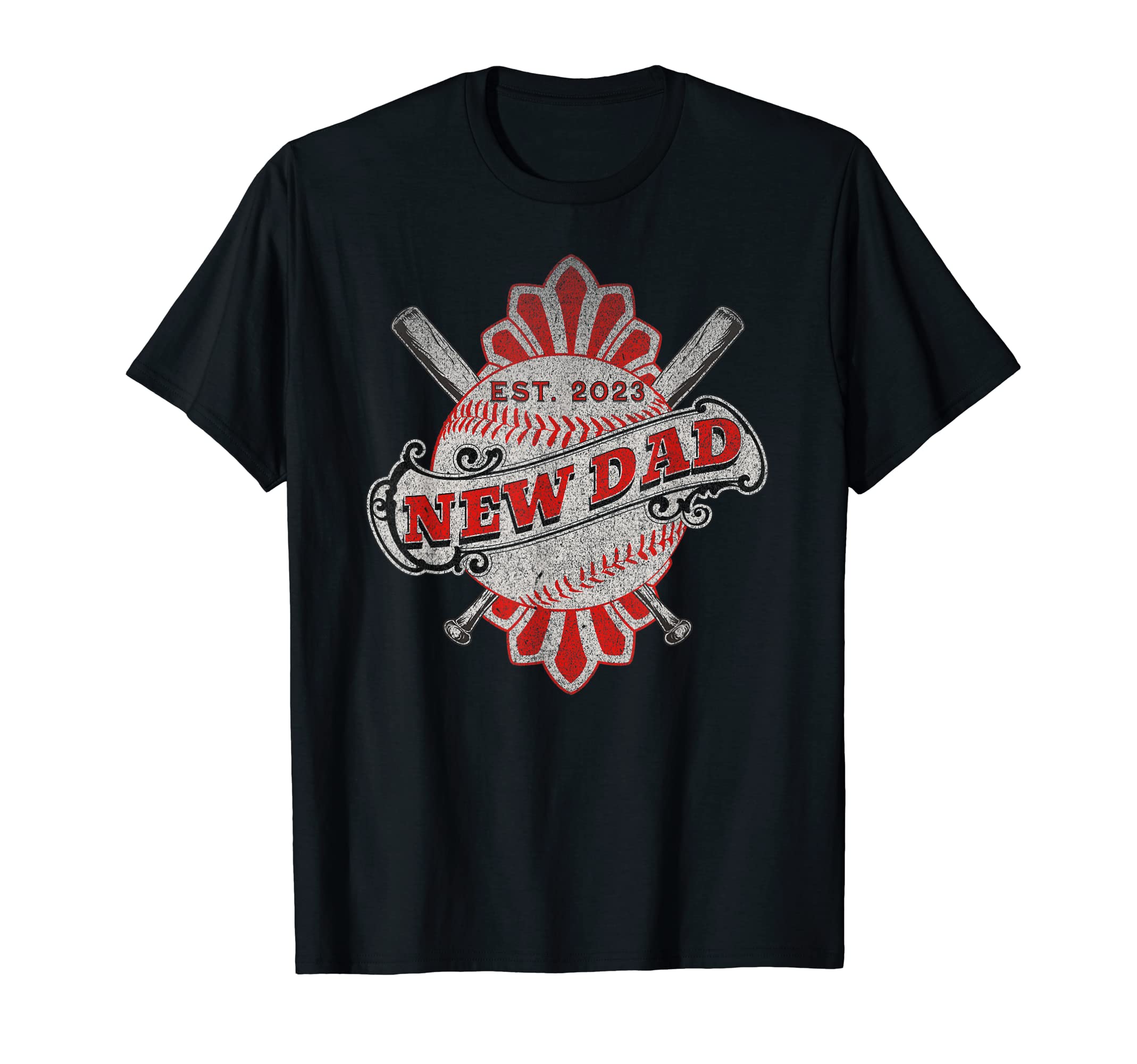 Mens New Baseball Dad 2023 T-Shirt - Custom Art Print for Adults - T-Shirt, Sweatshirt, Hoodie