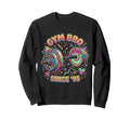 Gym Bro Since 95 Barbell 90S Memphis Sweatshirt - Custom Art Print Unisex - T-Shirt, Sweatshirt, Hoodie