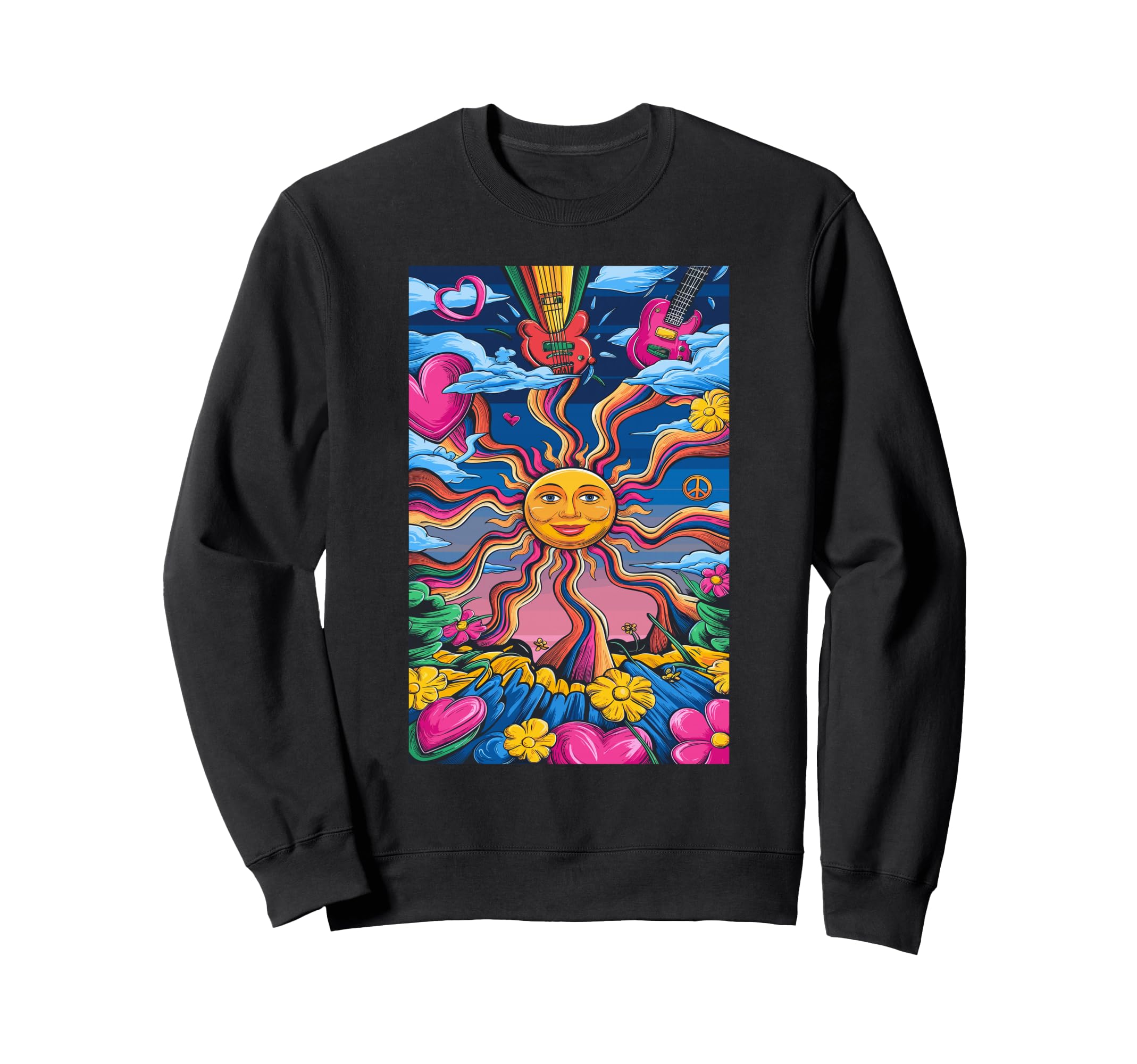 Sunflower Harmony Peaceful Bliss Sweatshirt - Aesthetic Graphic Men Women - T-Shirt, Sweatshirt, Hoodie