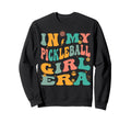 Pickleball Groovy Sweatshirt - Graphic Print Unisex - T-Shirt, Sweatshirt, Hoodie