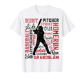 Baseball Typography Word Art Player T-Shirt - Minimalist Print Men Women - T-Shirt, Sweatshirt, Hoodie