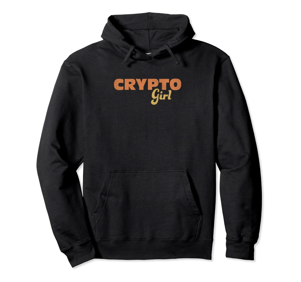 Crypto Cryptocurrency Distressed Hoodie - Minimalist Print for Adults - T-Shirt, Sweatshirt, Hoodie