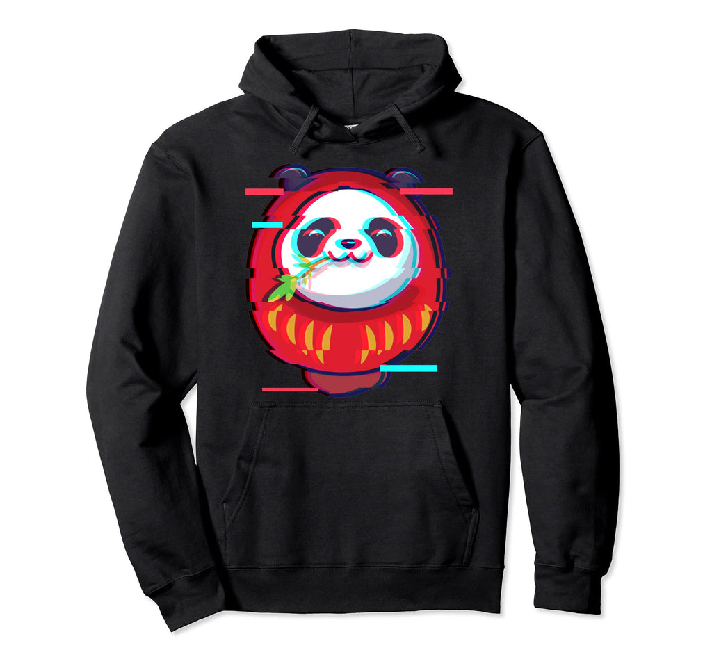 Vaporwave Japanese Daruma Doll Kawaii Hoodie - Unique Graphic for Adults - T-Shirt, Sweatshirt, Hoodie