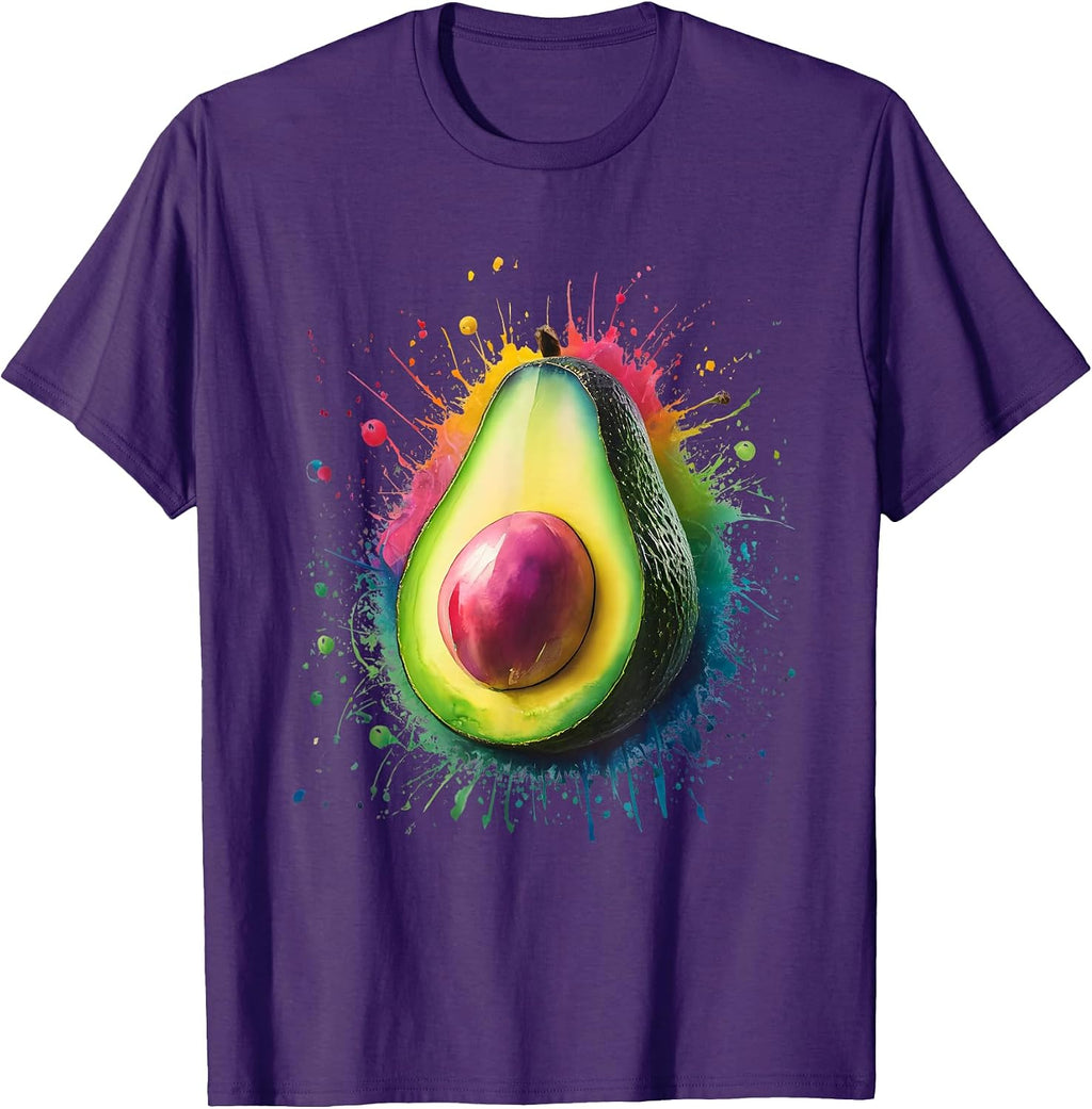 Colorful Watercolor Men Women Avocado - Adult & Kids T-Shirts, Sweatshirts & Hoodies apparel design preview 1