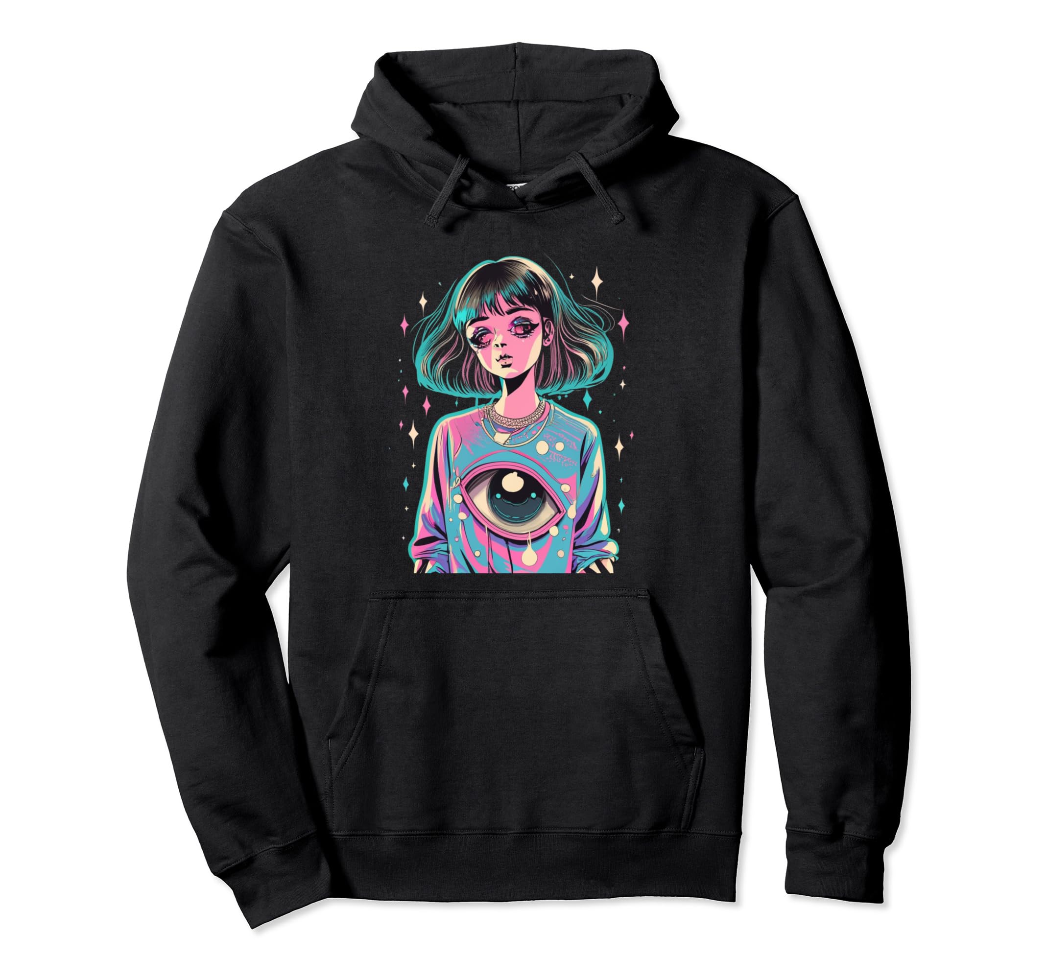 Synthwave Vaporwave Aesthetic Sad Hoodie - Casual Everyday Wear for Adults - T-Shirt, Sweatshirt, Hoodie