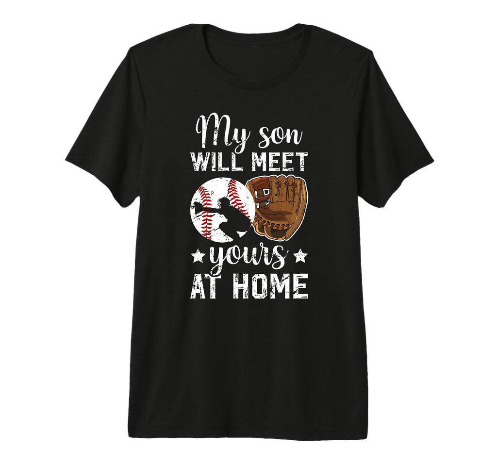 Home Baseball Catcher Mom Baseball T-Shirt - Custom Art Print for Adults - T-Shirt, Sweatshirt, Hoodie
