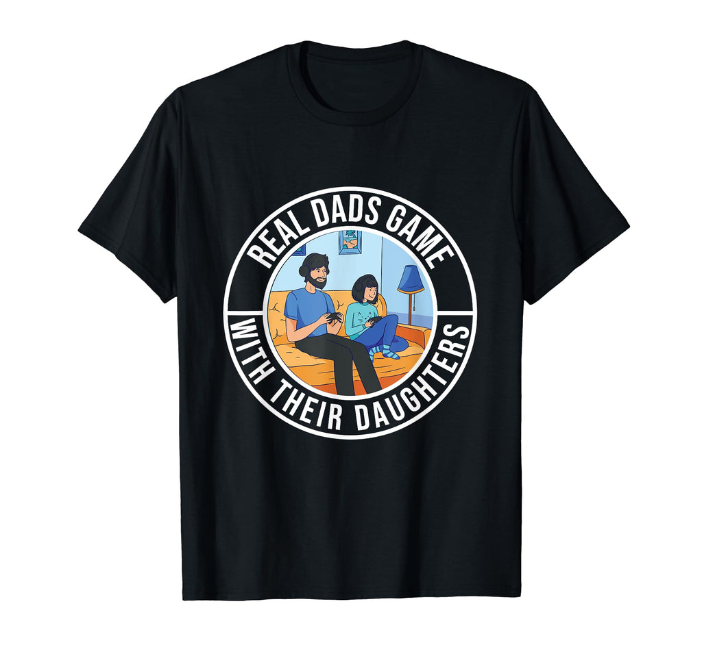 Dad Gifts From Daughter Gamer T-Shirt - Aesthetic Graphic Men Women - T-Shirt, Sweatshirt, Hoodie
