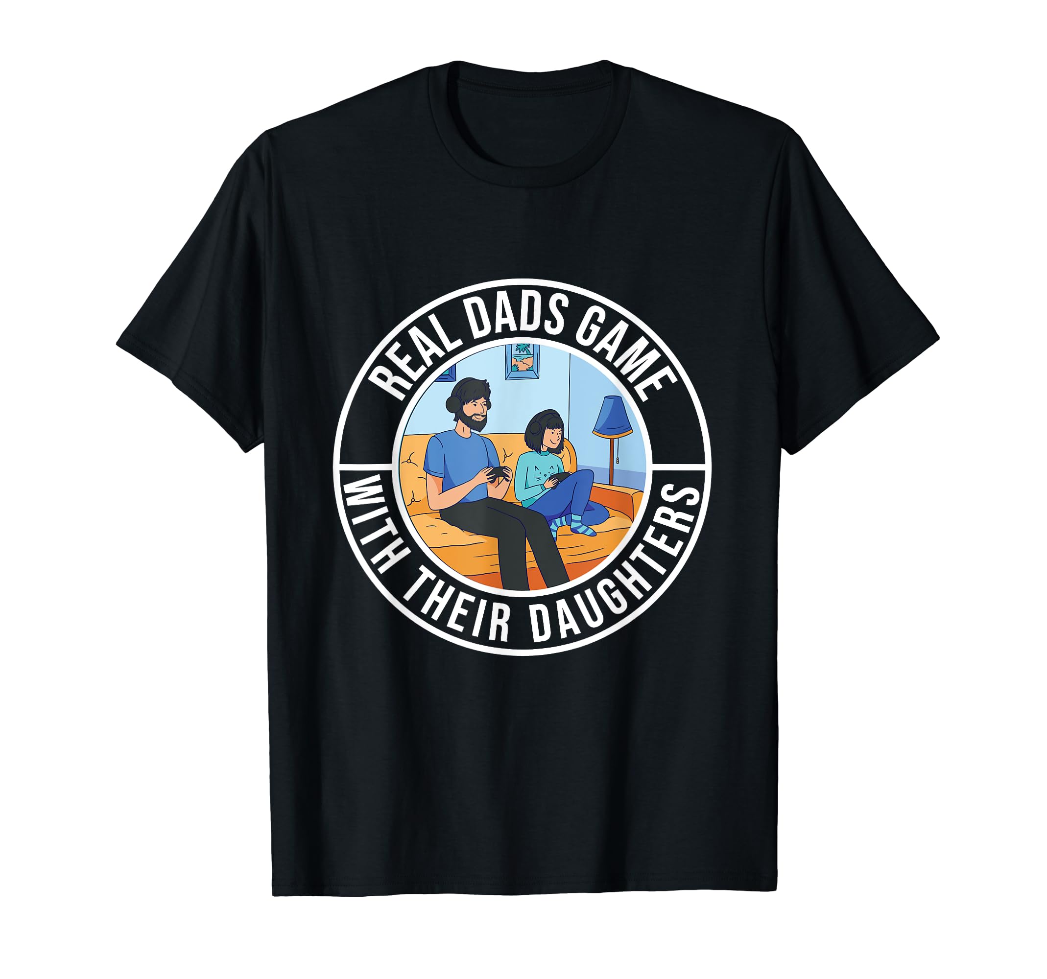 Dad Gifts From Daughter Gamer T-Shirt - Aesthetic Graphic Men Women - T-Shirt, Sweatshirt, Hoodie