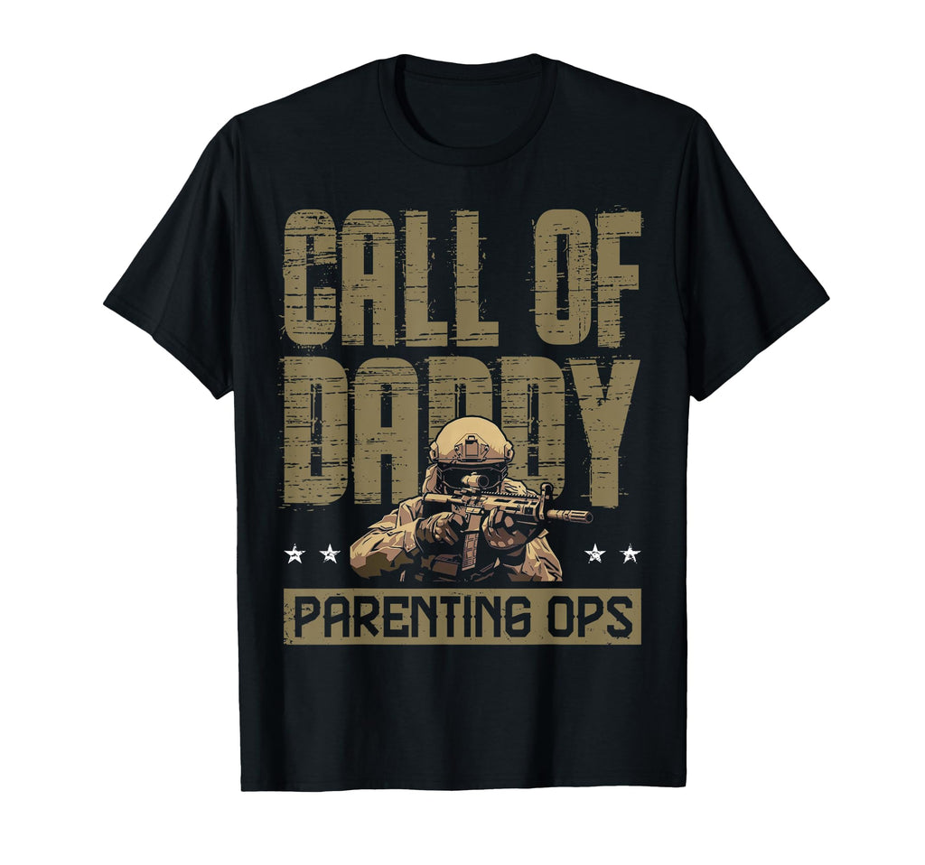 Call Daddy Parenting Ops Gamer Dads Funny T-Shirt - Graphic Print Unisex - T-Shirt, Sweatshirt, Hoodie